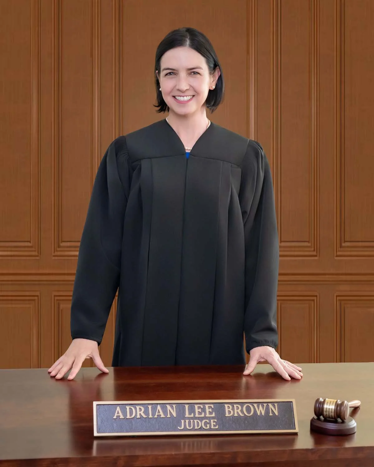Judge Adrian Brown at work