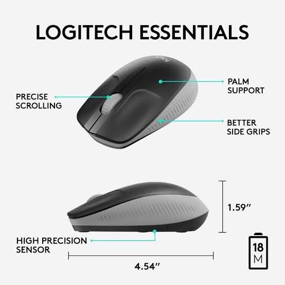 Mouse Inalámbrico Logitech M190 Charcoal 3.png