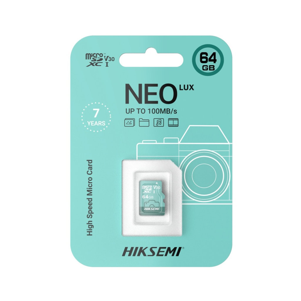 Tarjeta MicroSD 64 GB HIKSEMI NEO LUX