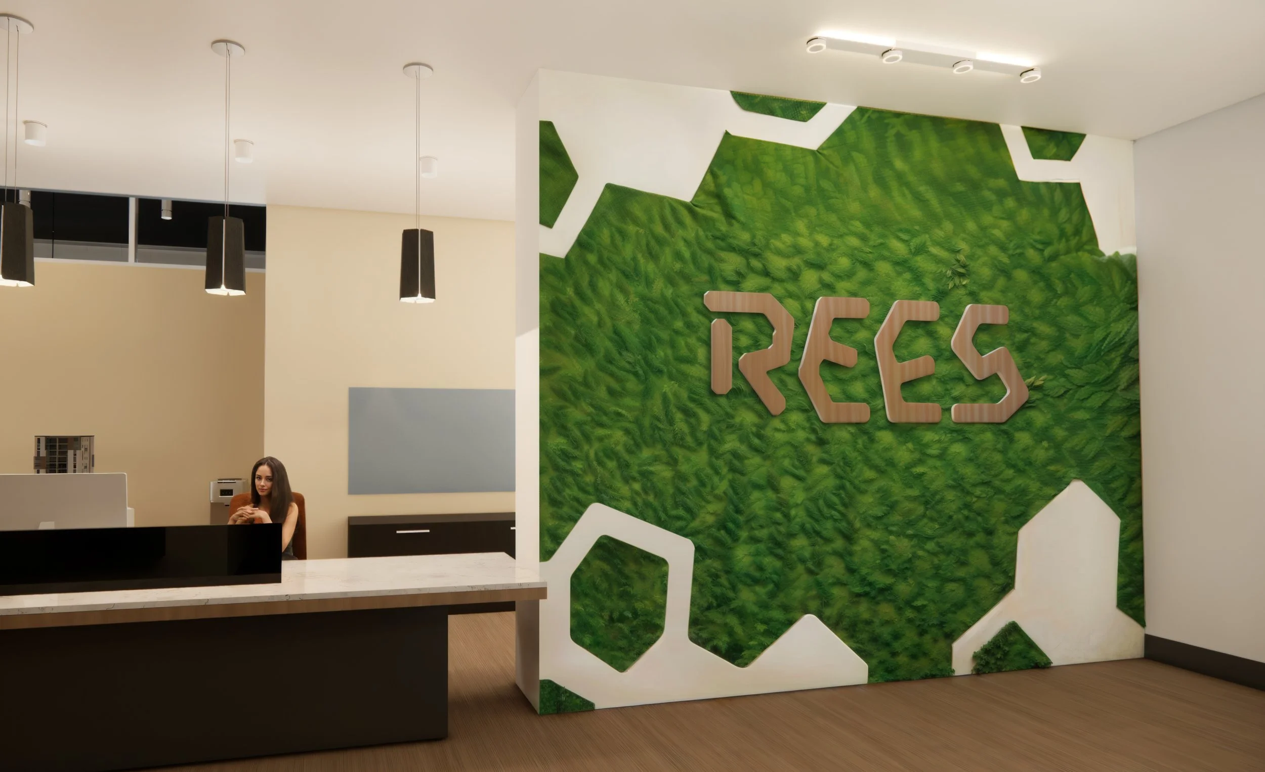 REES Hexagonal Signage