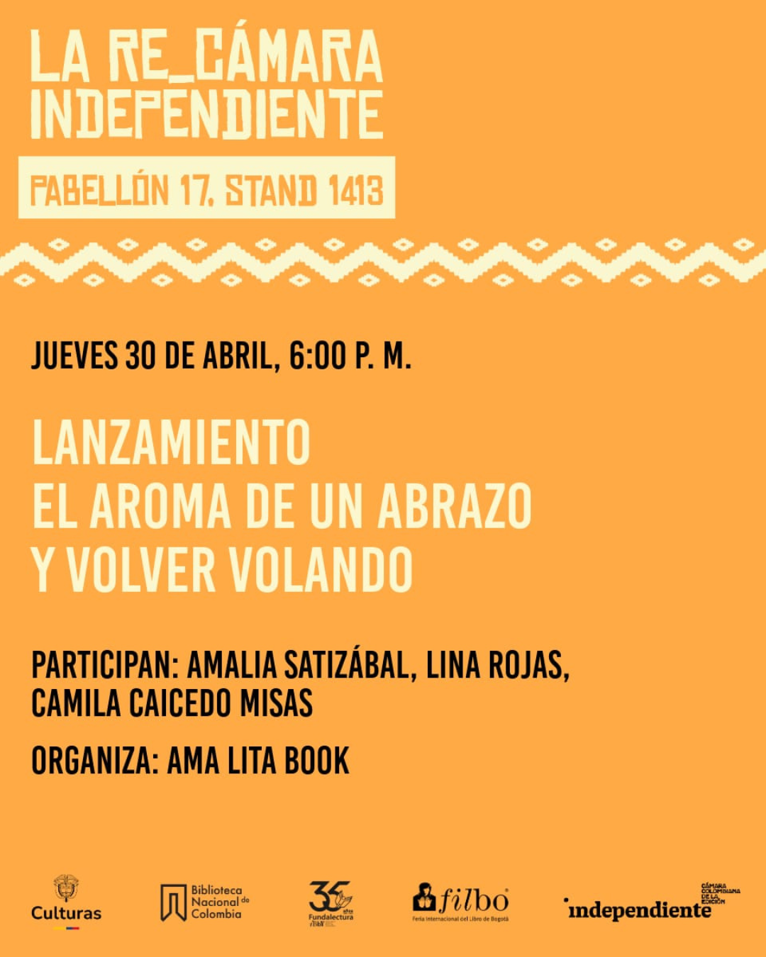 Presentación "Aroma de un abrazo" y "Volver Volando" - FILBo 2026