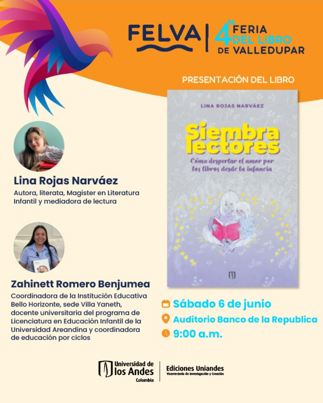 Presentación "Siembra lectores" en la FELVA 2026