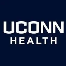 UConn Health logo with white text on a navy background.