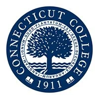 Seal of Connecticut College featuring a tree and the founding year 1911