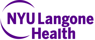 NYU Langone Health logo in purple text
