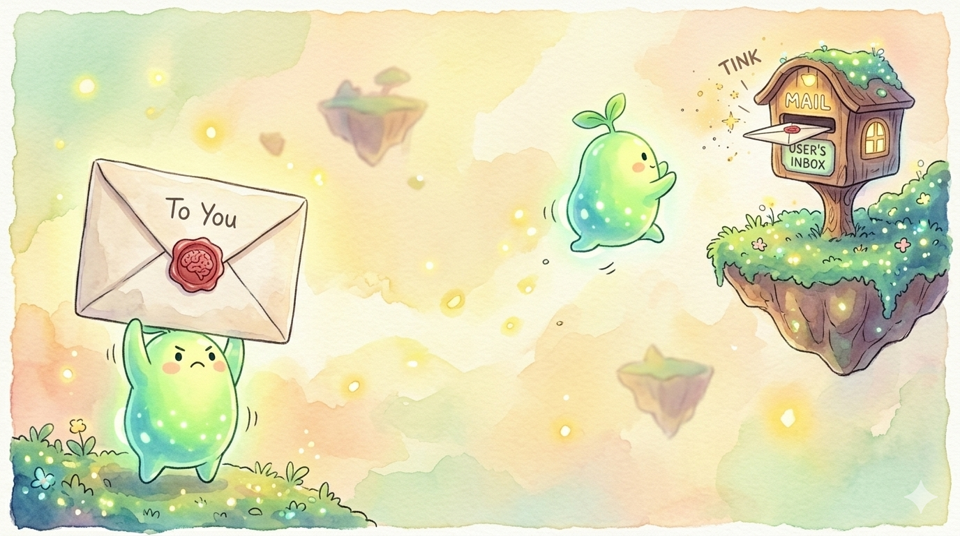 A letter from night sandbox