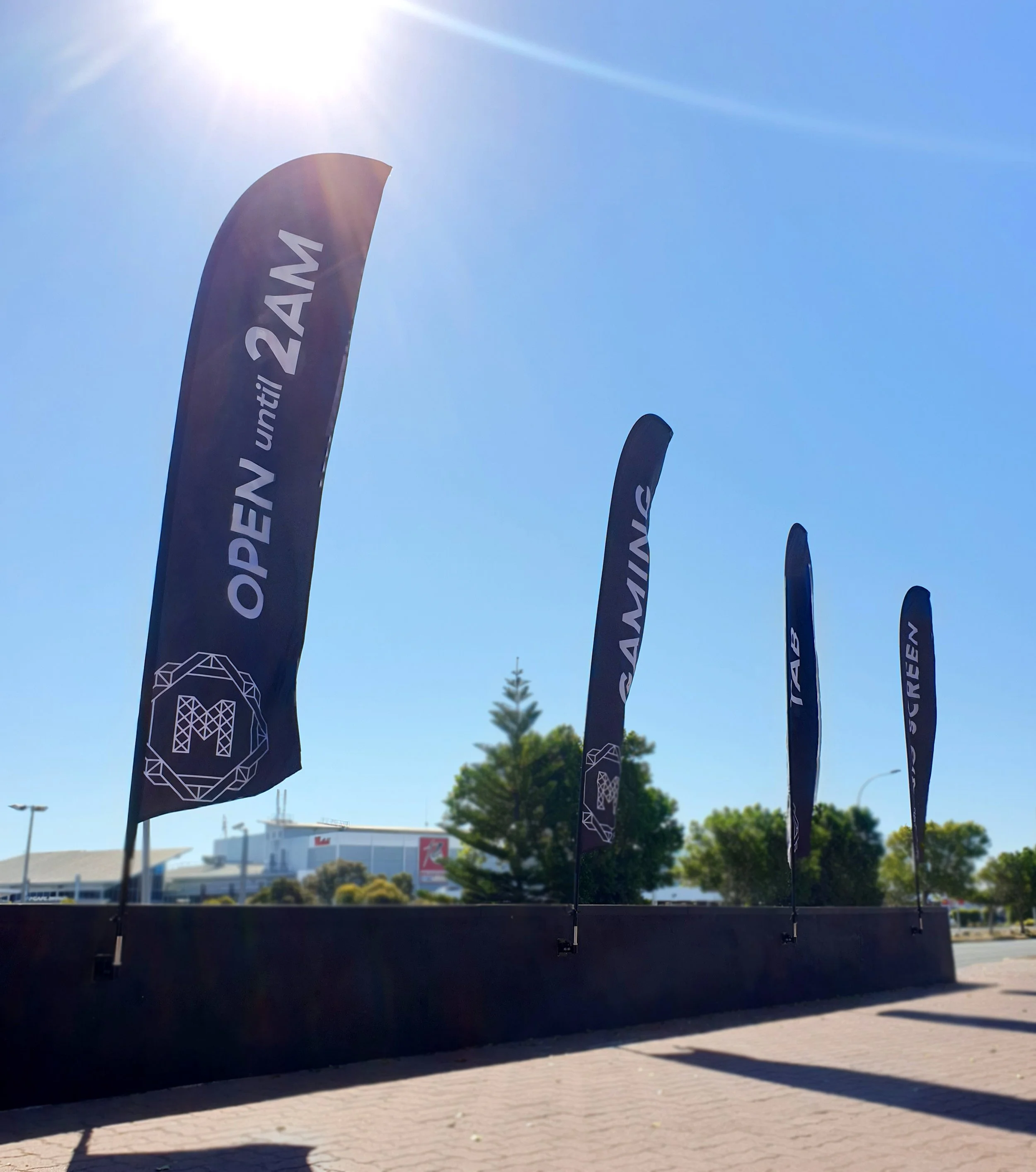 Promo Feather Flags - Double sided