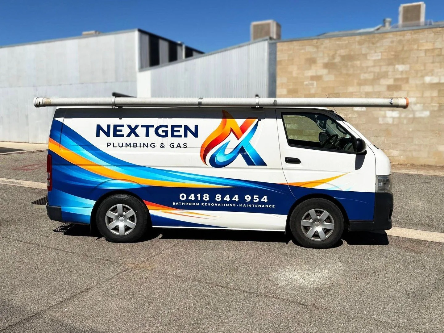 N E X T G E N &bull; Fresh branding and custom designed van wrap for Next Gen Plumbing &amp; Gas!  #HaynesSigns