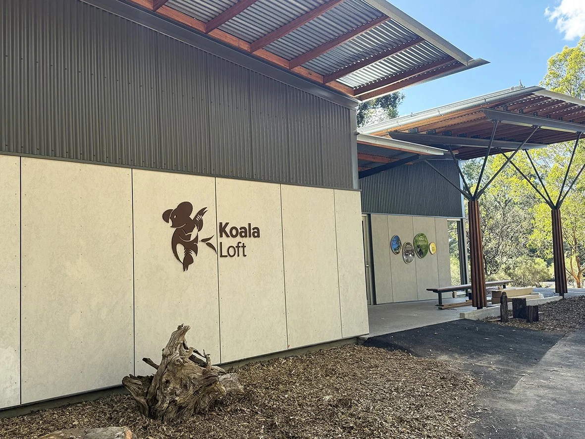 Pin-fixed, corten powder coated letterset
