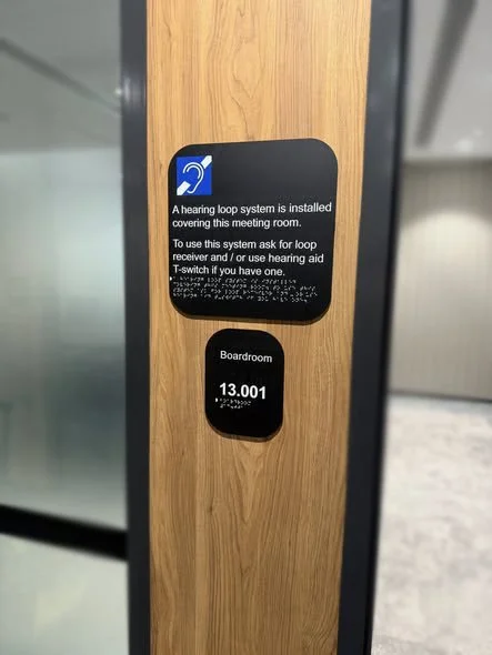 statutory signage - Room identification & braille signs