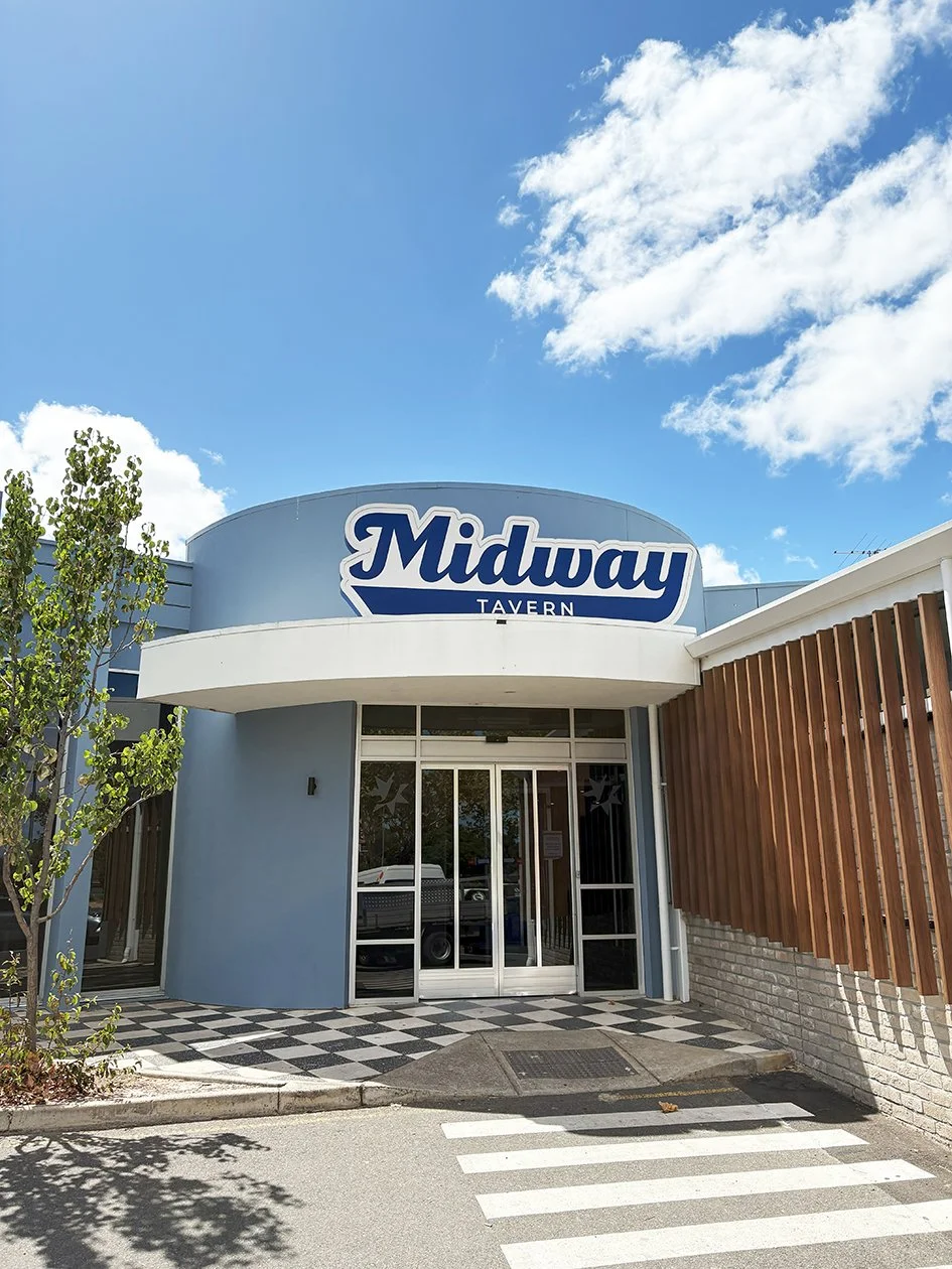 Custom fabricated illuminated logo