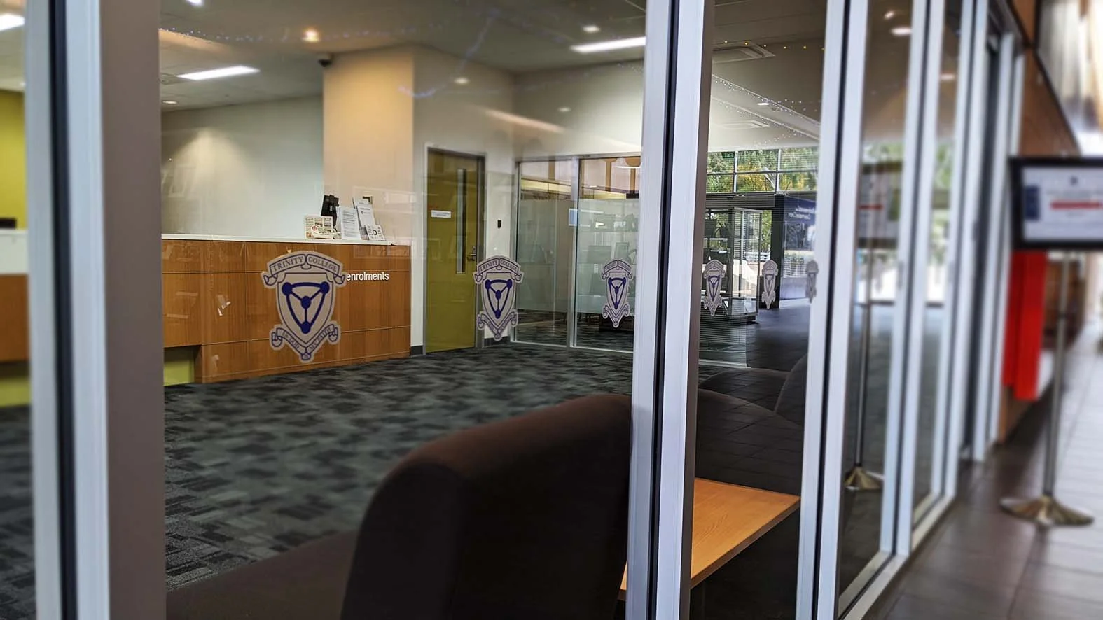 Digital print individual logos on frosted glass etch