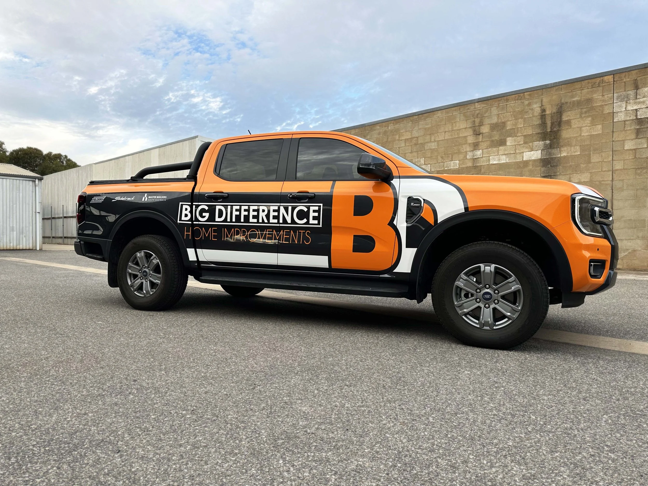 3 Quarter Wrap with vinyl cut graphics