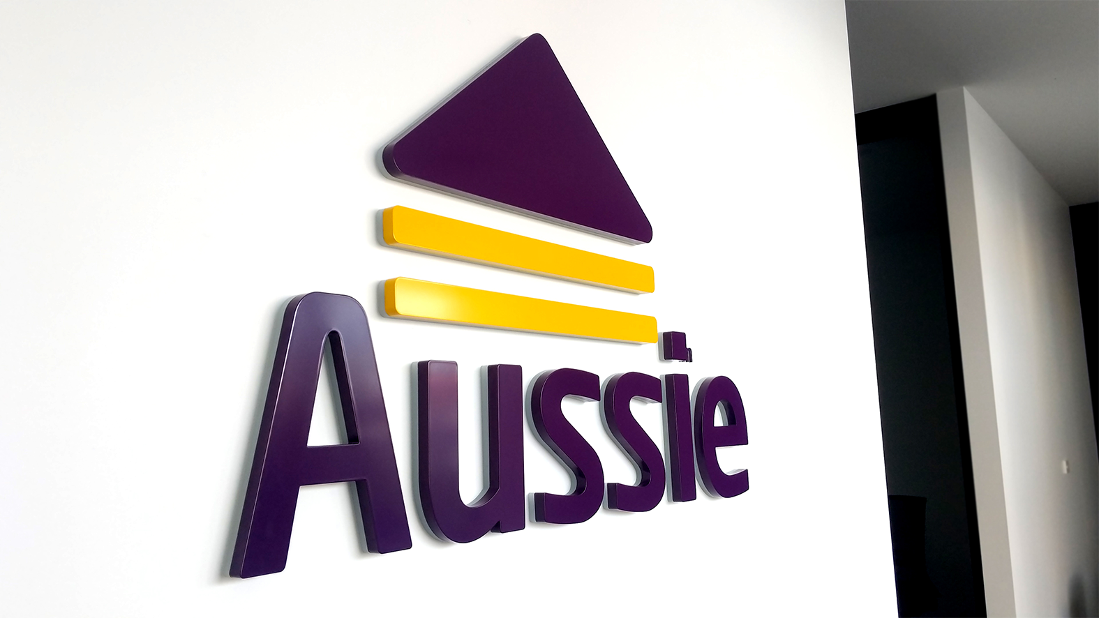 Illuminated (half side lit) acrylic lettering, 2pac painted logo