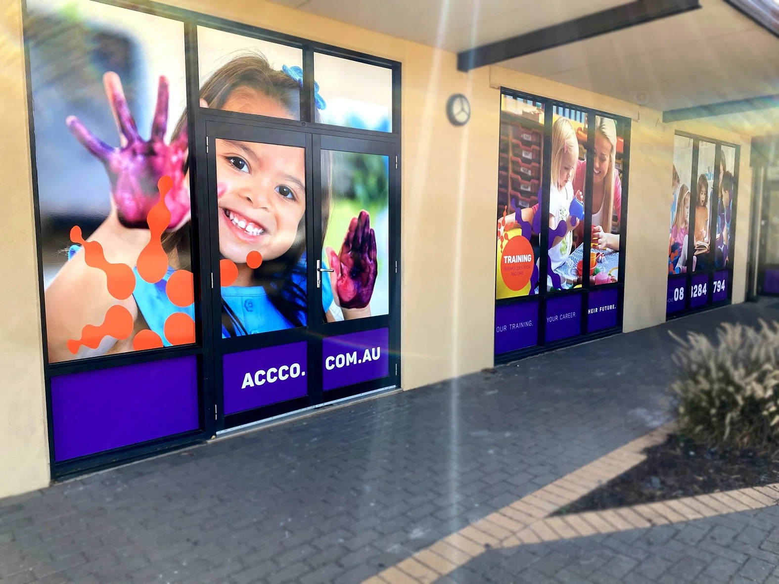 Digital print full block out window decals