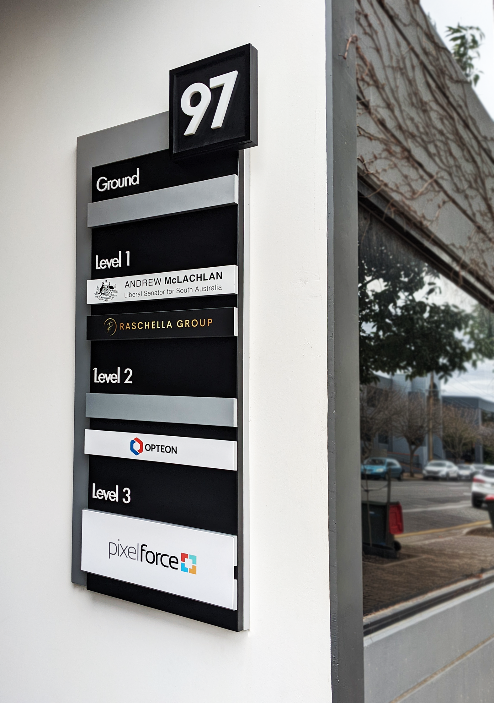 Wall mounted - floor level navigation