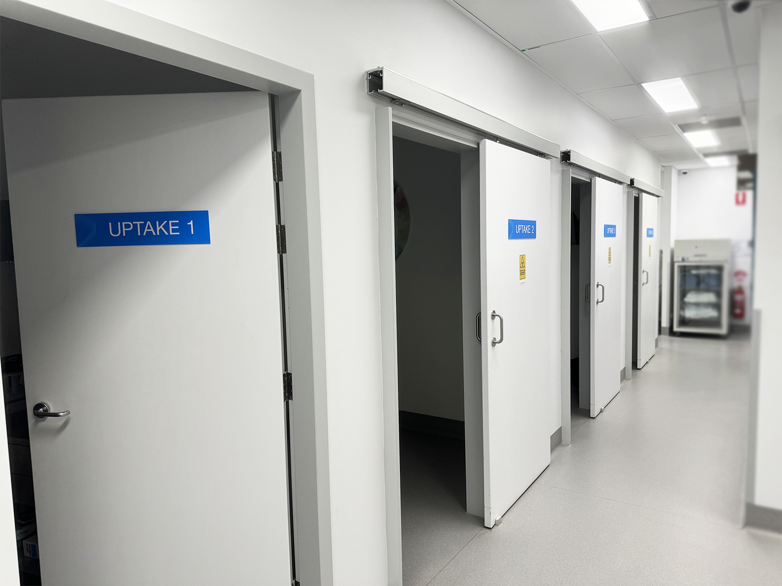 Door mounted 3mm panels with vinyl graphics