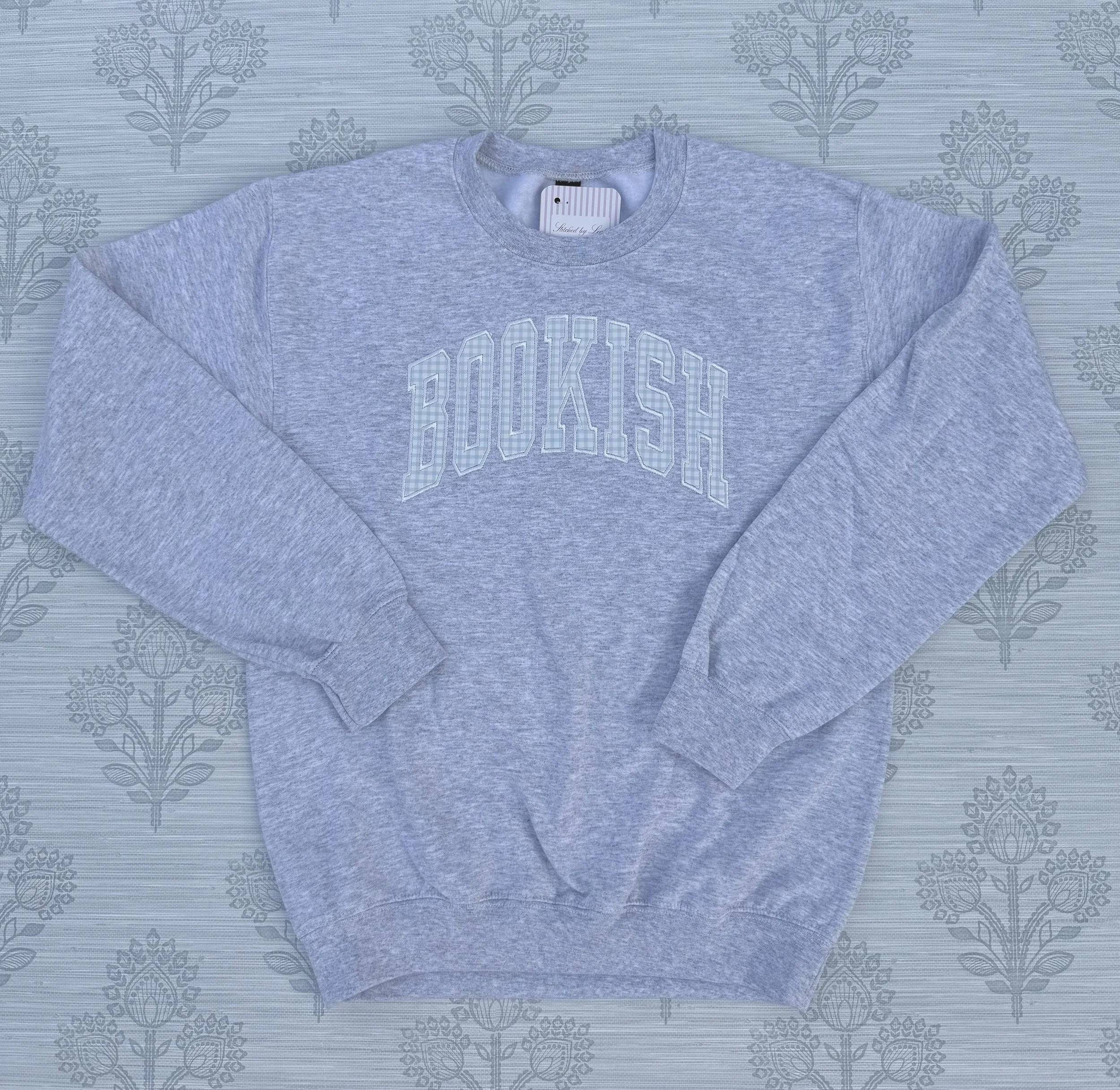 Bookish Applique Crew