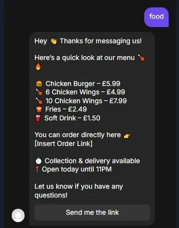 Instagram Automated Response Initial Consultation
