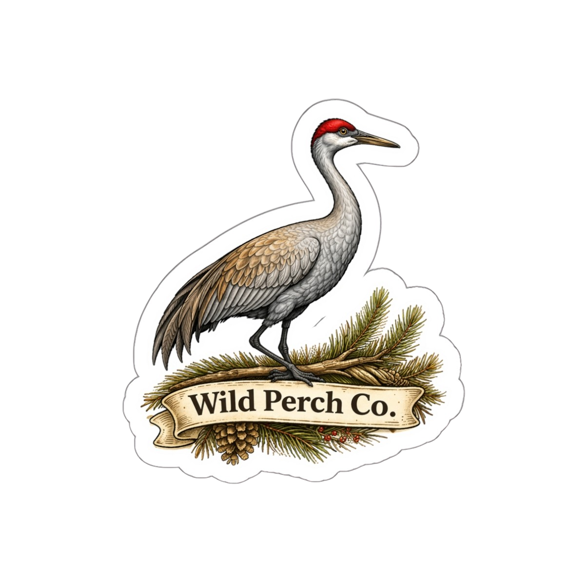 Sandhill Crane Sticker - Bird Collection Vol. 1