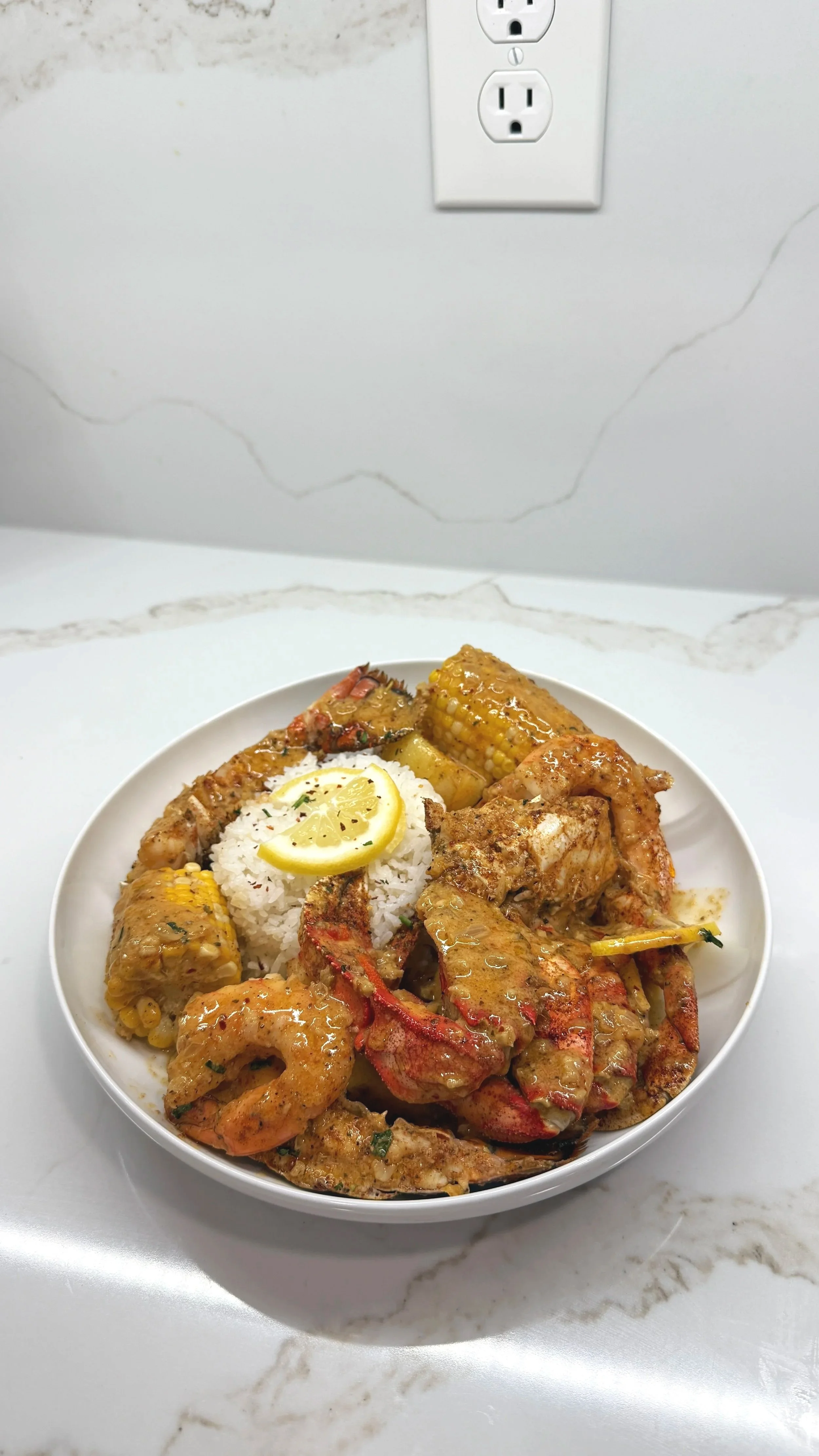 Seafood Bake with Garlic Butter