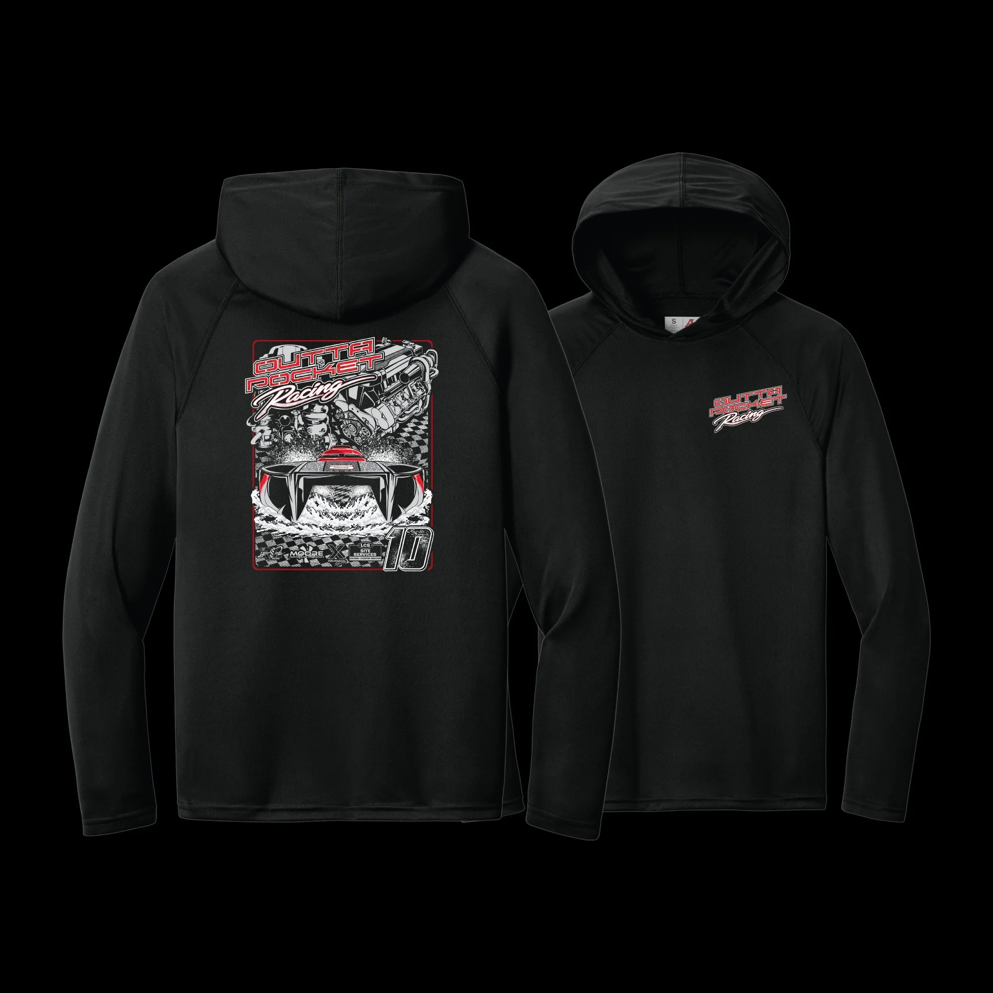 Outta Pocket Racing Performance Hooded Long Sleeve – Key West Edition