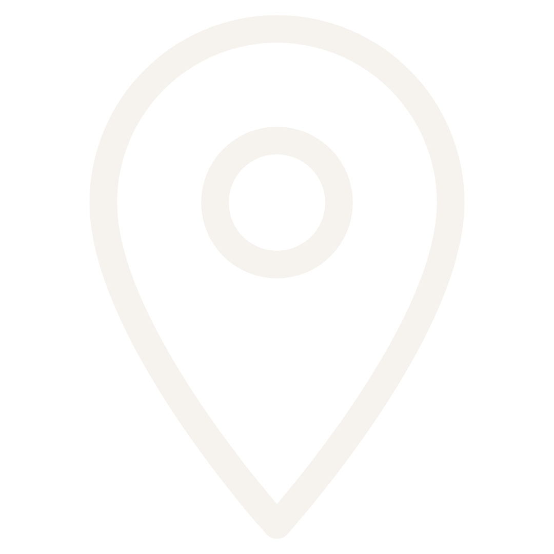 Map location icon with a black background and white outline