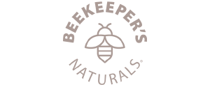 Logo featuring a bee with the text 'Beekeeper's Naturals' in a circular arrangement.