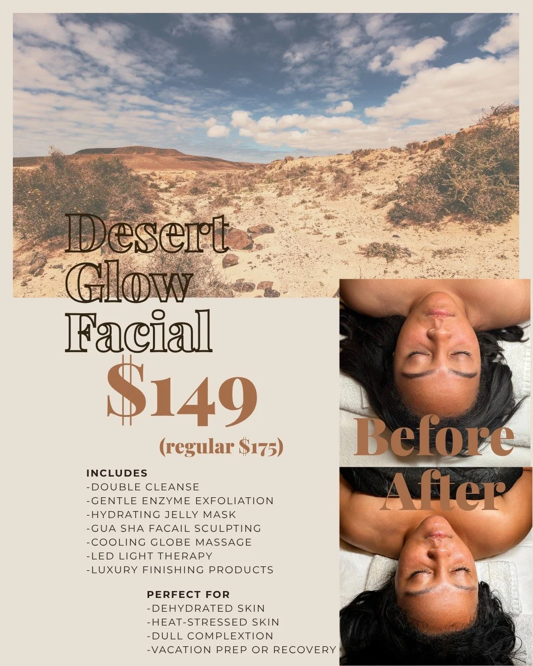 The heat is real... but so is your glow. ☀️✨

Long days in the sun, dry air, chlorine, and summer heat can leave your skin dehydrated, dull, and irritated.

This July, we're helping your skin recover with our Heat Wave Recovery Event, featuring luxur