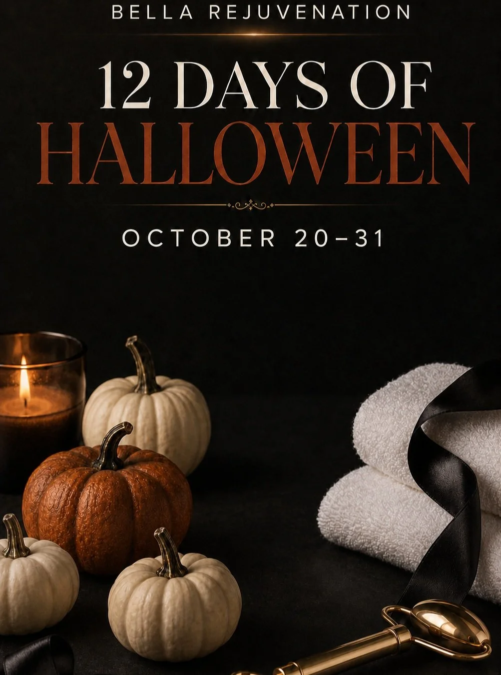 Spooky season is coming.. Bella will be having 12 days of Halloween specials starting October 20th through the 31th. Everyday there will be a new special that will last for 24 hours... so make sure to stay tuned! 
#medspa #spookyseason #lakeelsinore 