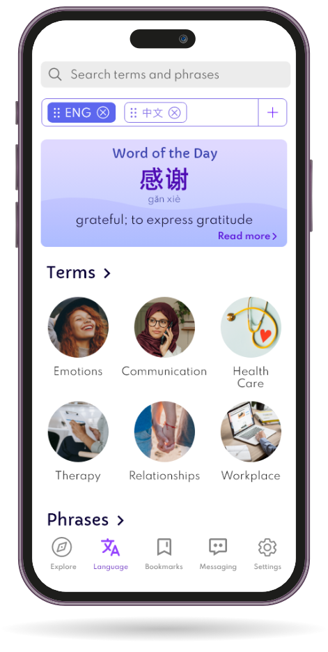 Language-learning features help users express themselves more clearly