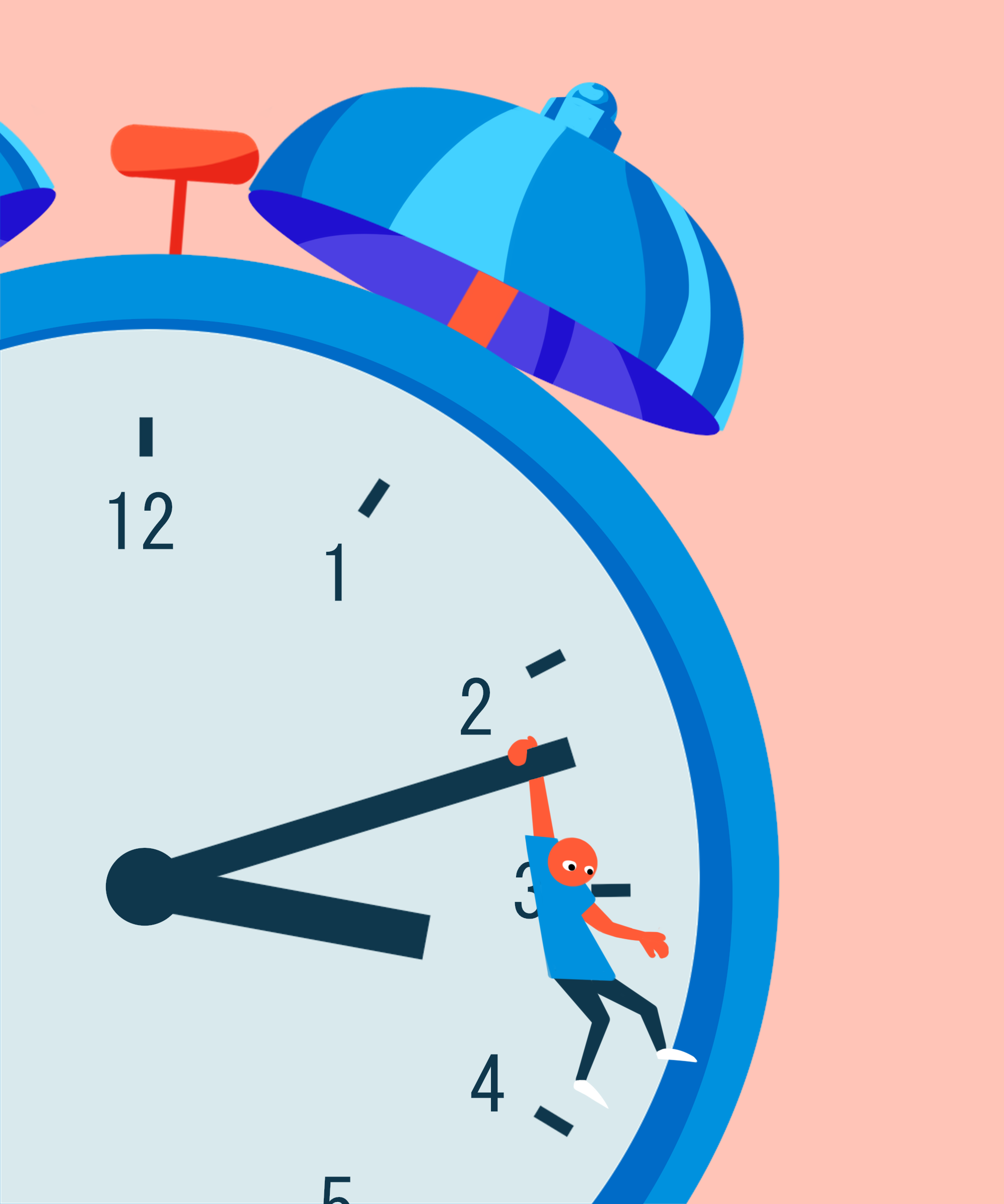 Daylight savings editorial illustration