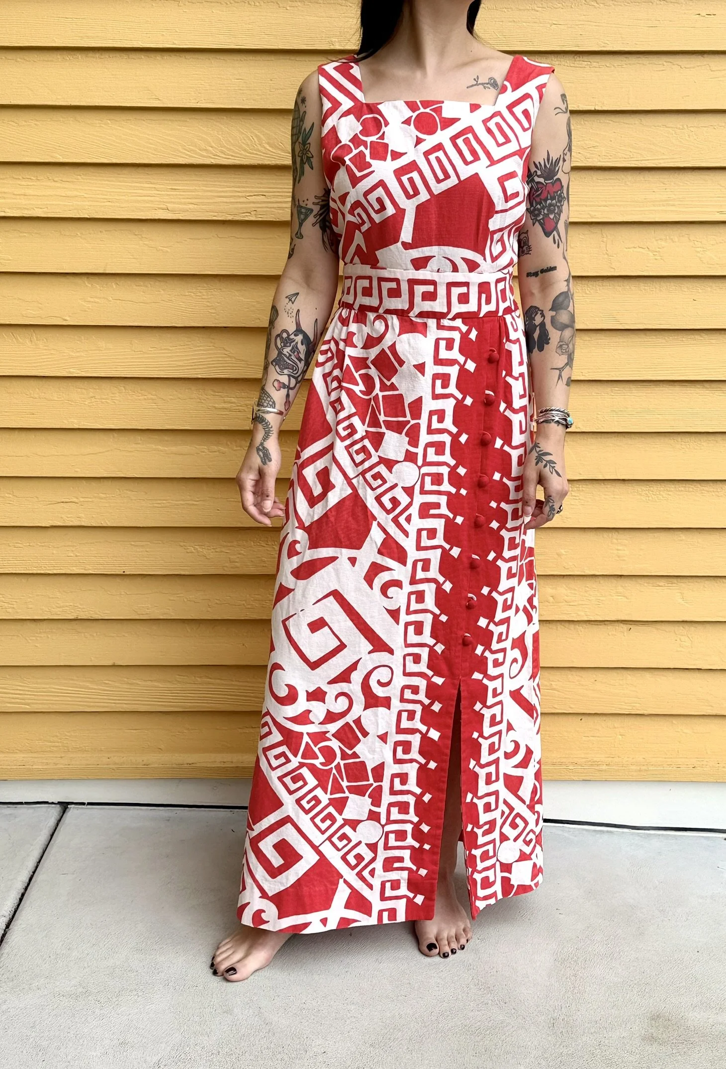 1960s Tiki Drink Dress