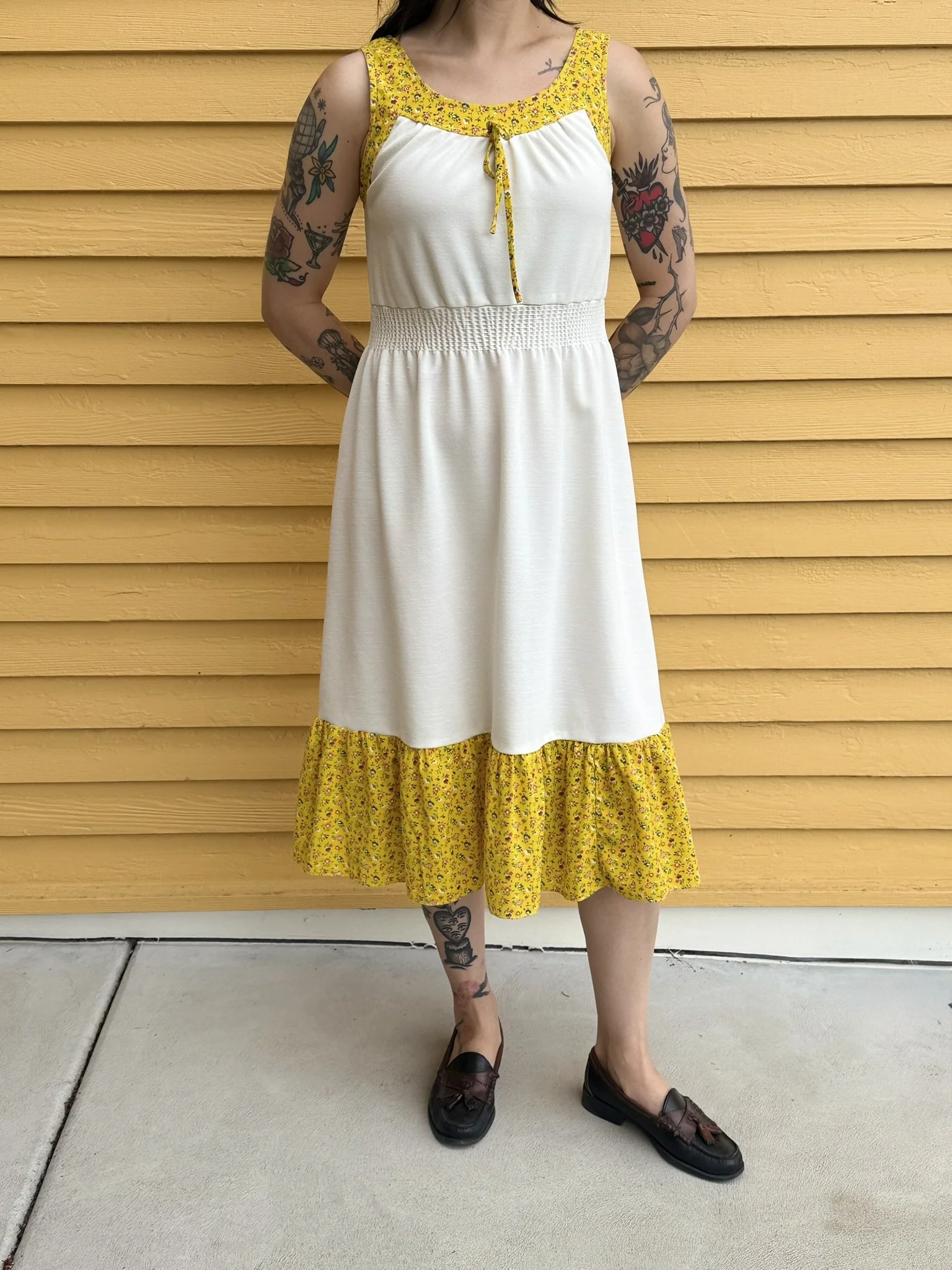1970s Side Saddle Only Dress