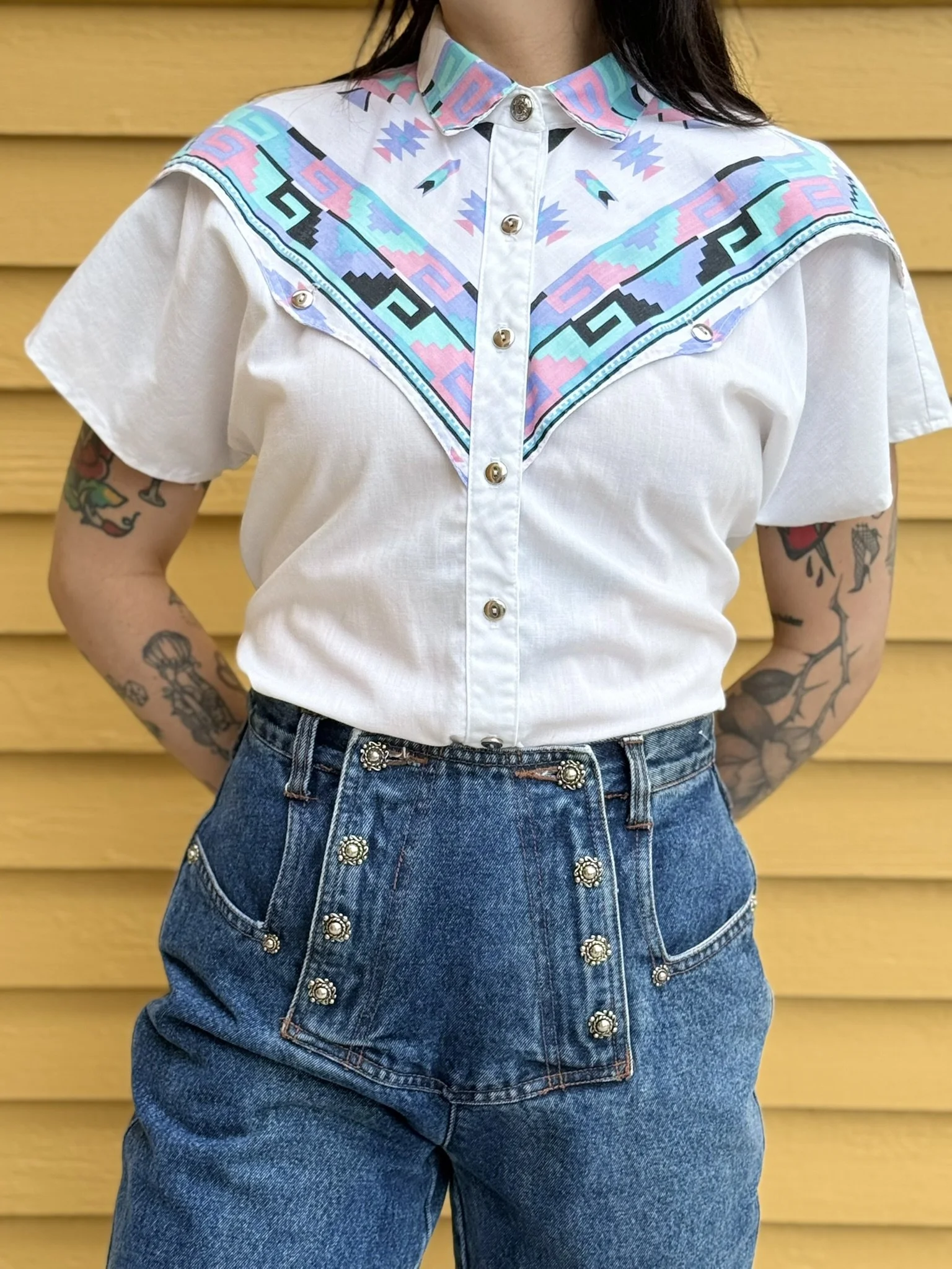 1980s Southwest Button Down