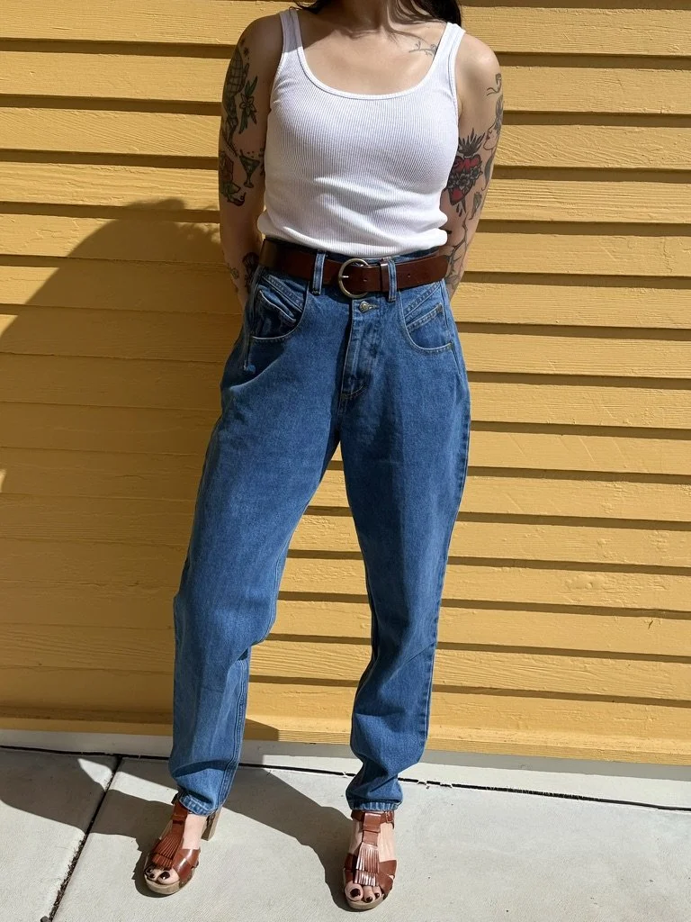 Vintage Double Button Denim