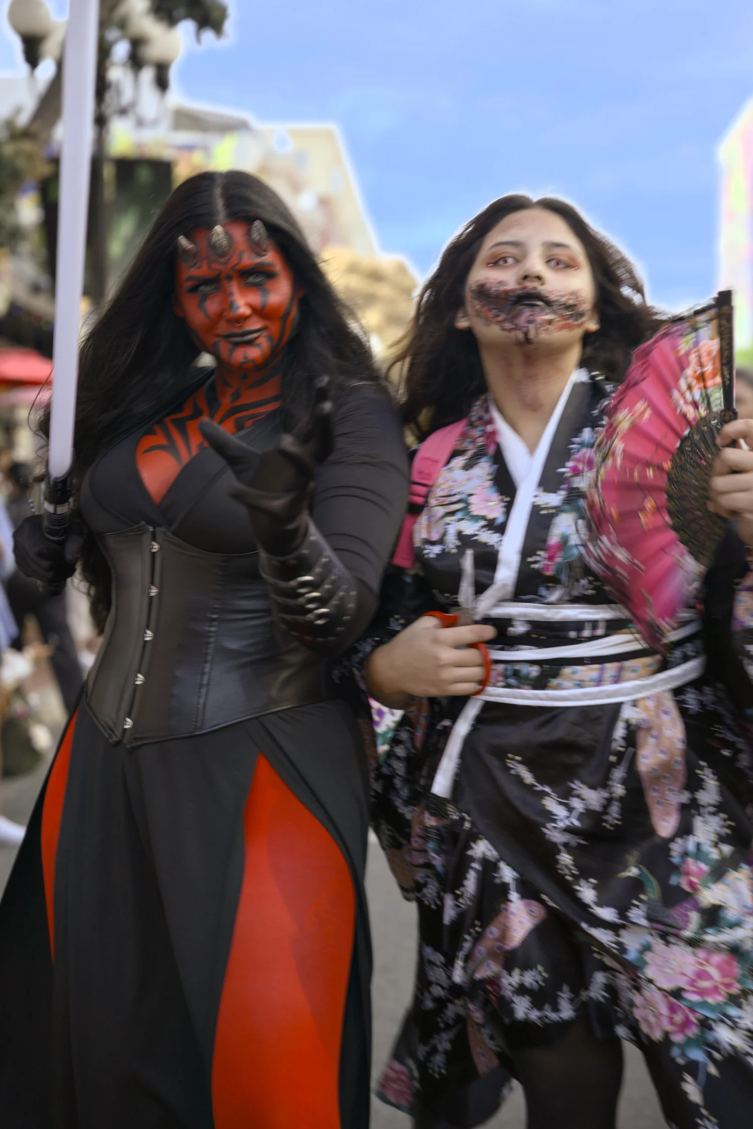 Convention attendees posing at San Diego Comic-Con