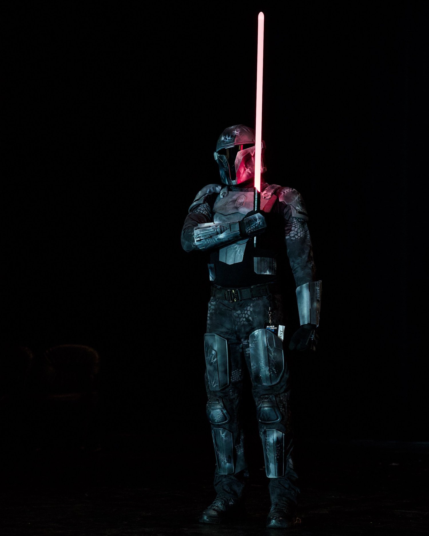Dramatic convention character portrait at Blerdfest