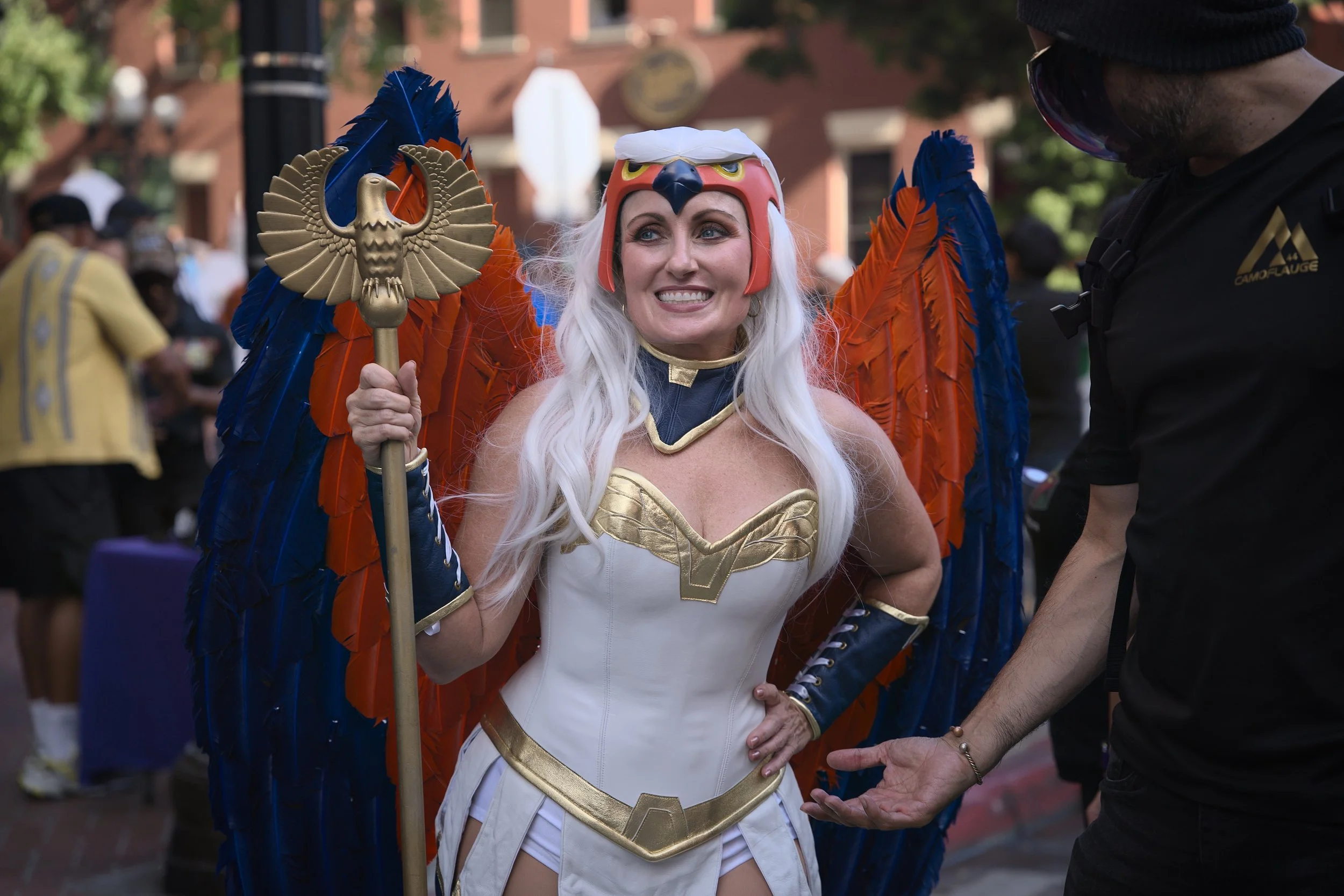 Cosplayer photographed outdoors at San Diego Comic-Con