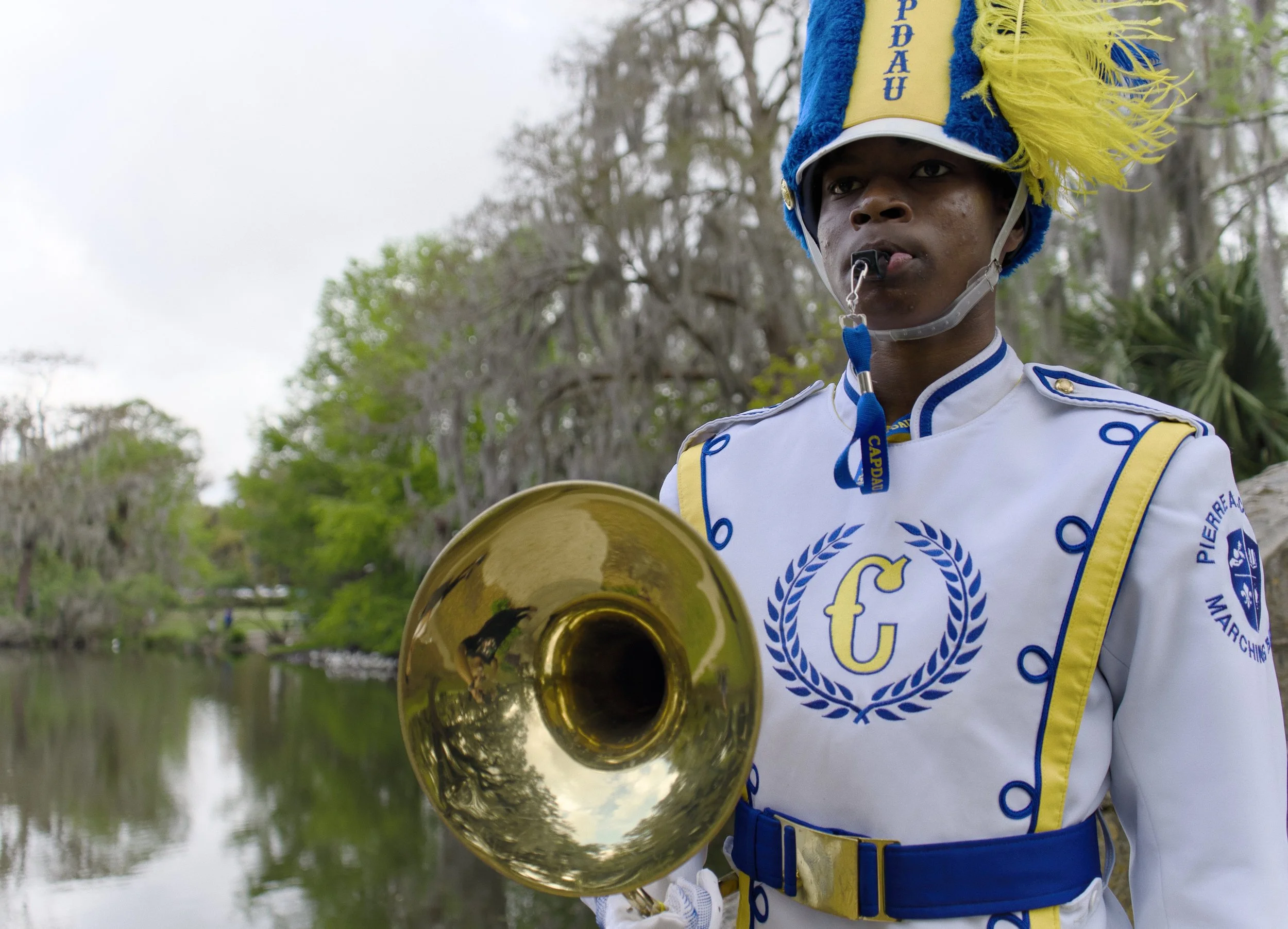 Pierre A. Capdau marching band portrait New Orleans school photography Crescent Lens