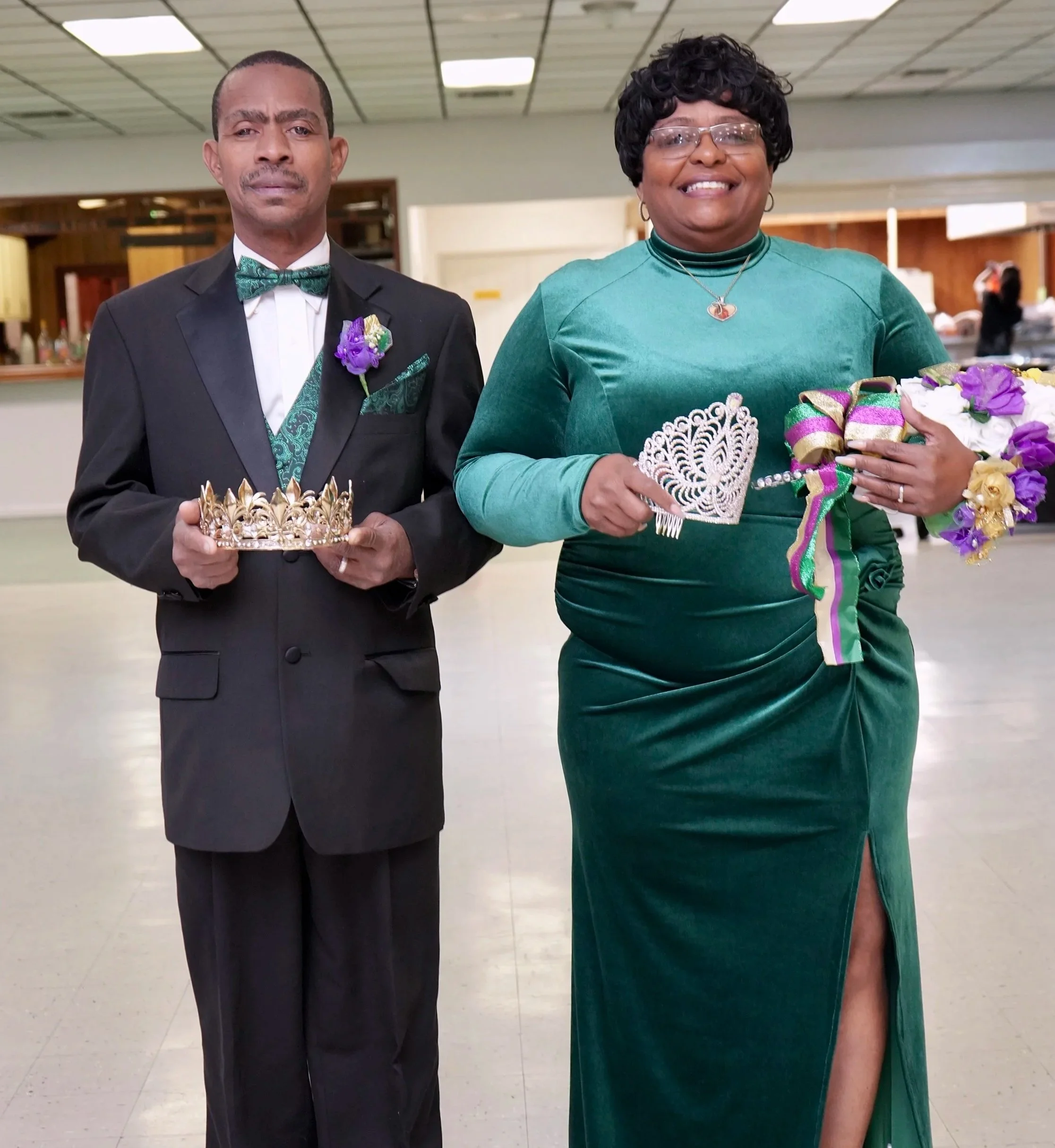 NOBDA 2026 Mardi Gras Ball King and Queen portrait New Orleans event photography Crescent Lens