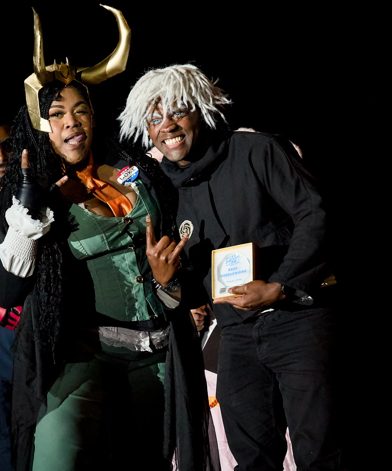 Cosplayer photographed under editorial lighting at Blerdfest