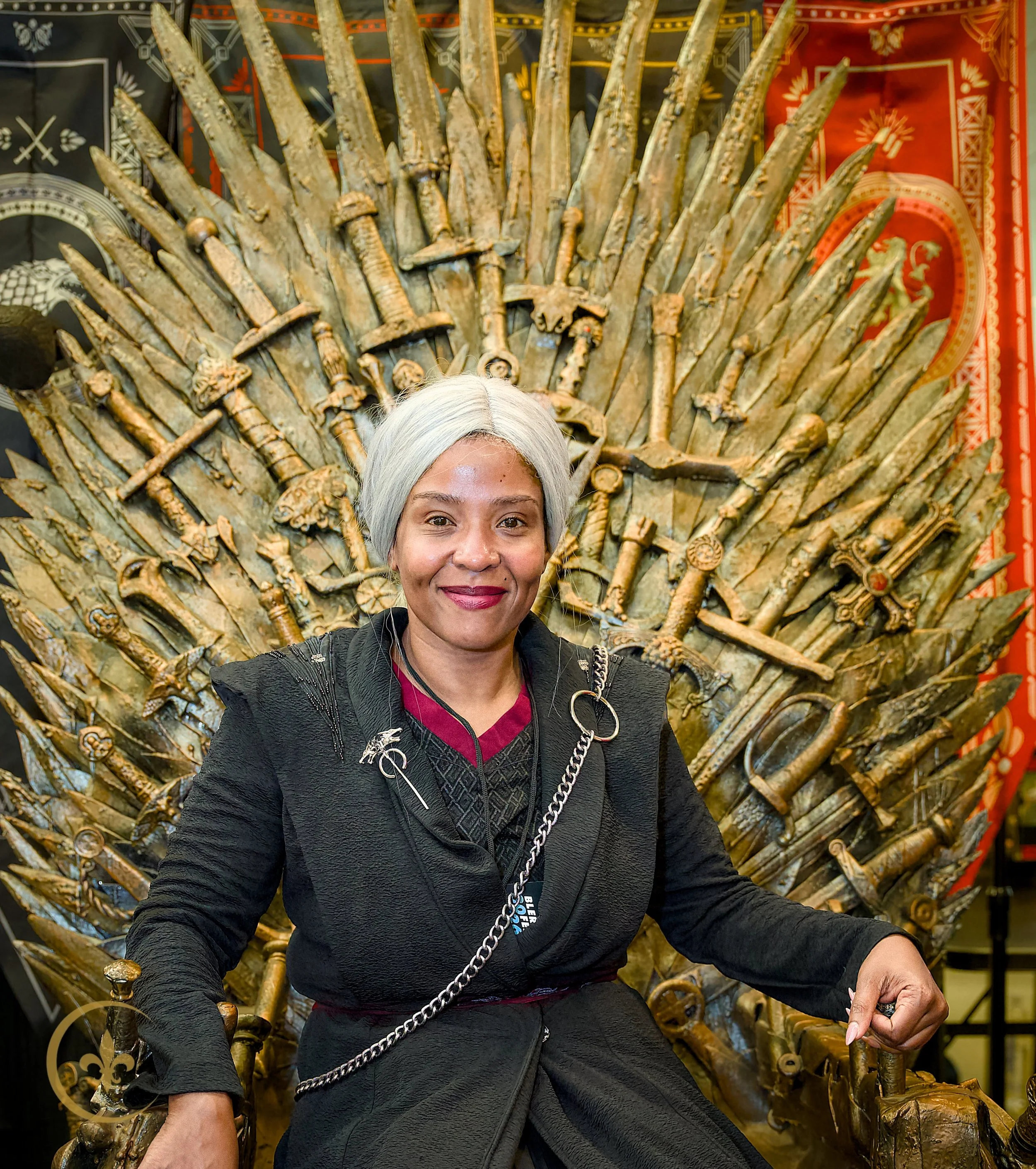 Iron Throne Game of Thrones character portrait BLERD Fest 2026 New Orleans Crescent Lens