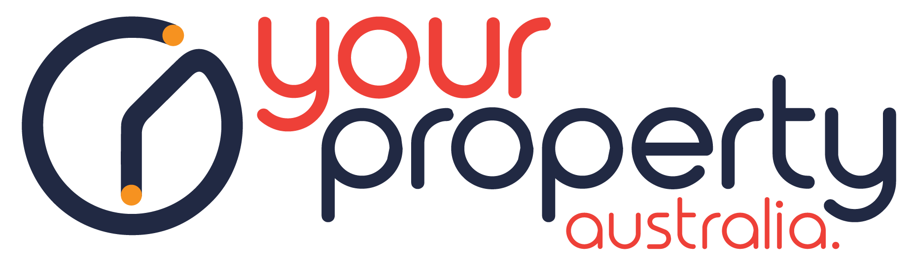 Logo for 'Your Property Australia' featuring a stylized clock and text.