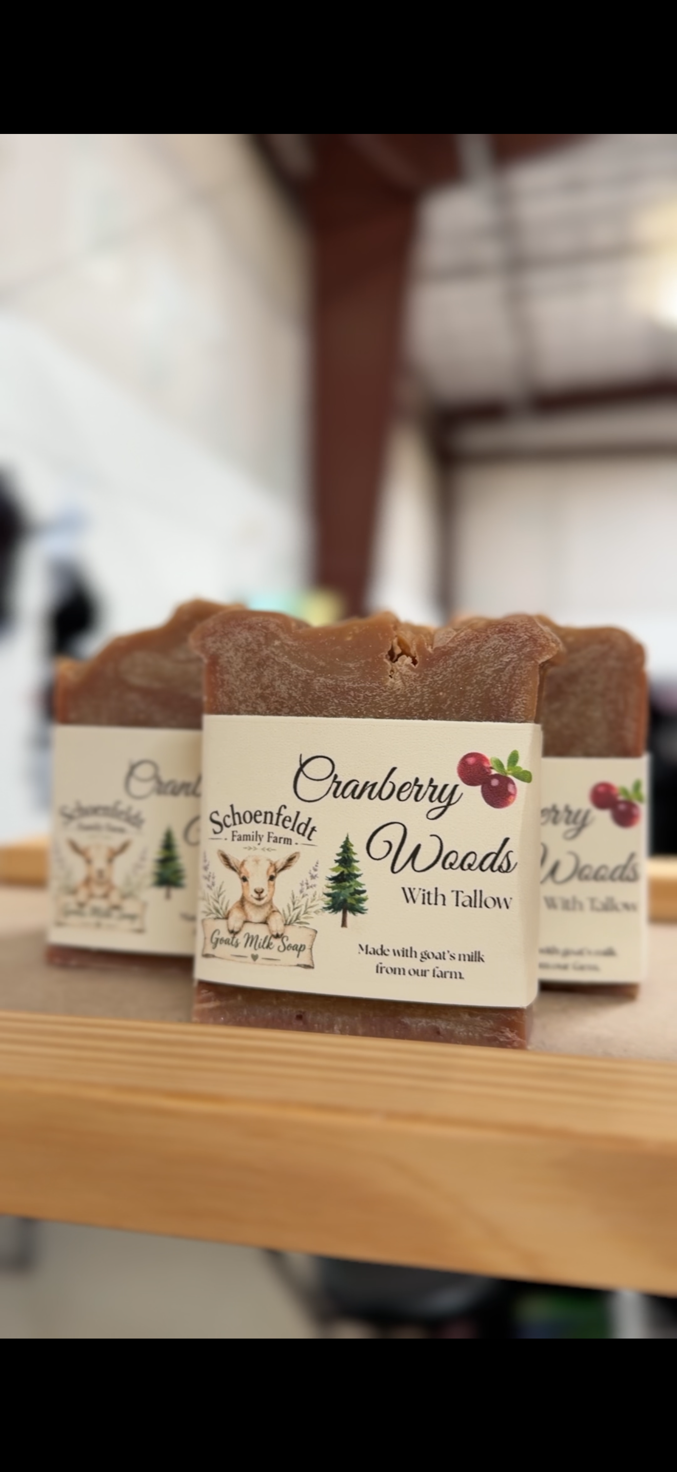 Cranberry Woods Bar of Soap w/ Tallow