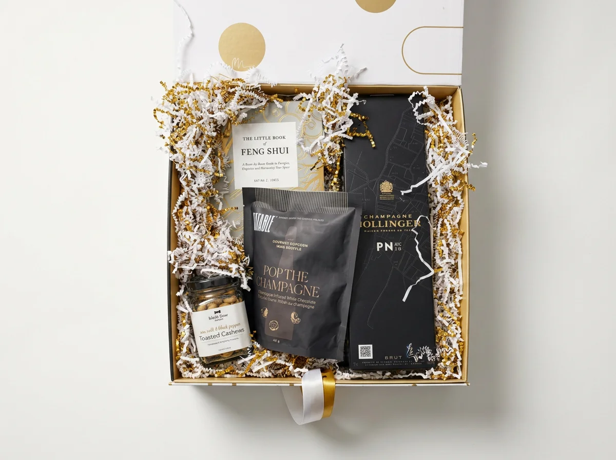 Bollinger PN AYC18 Champagne with Feng Shui Book and snacks.png