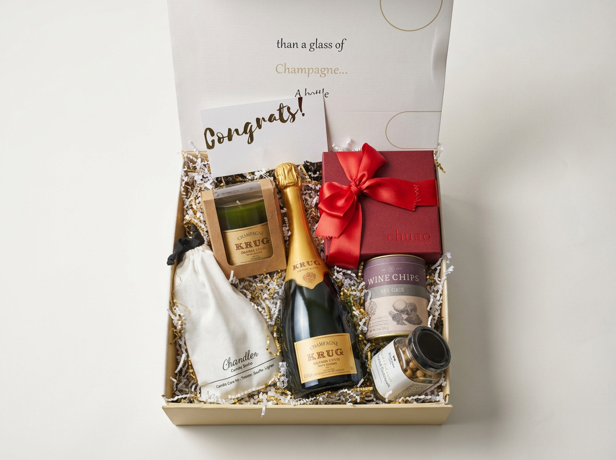 Champagne Krug Edition 169 with receycled candle paired with seasonal gourmet snacks.png