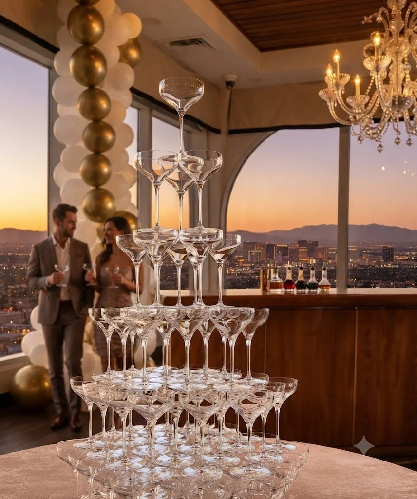 Bubles Champagne signature 6-tier tower