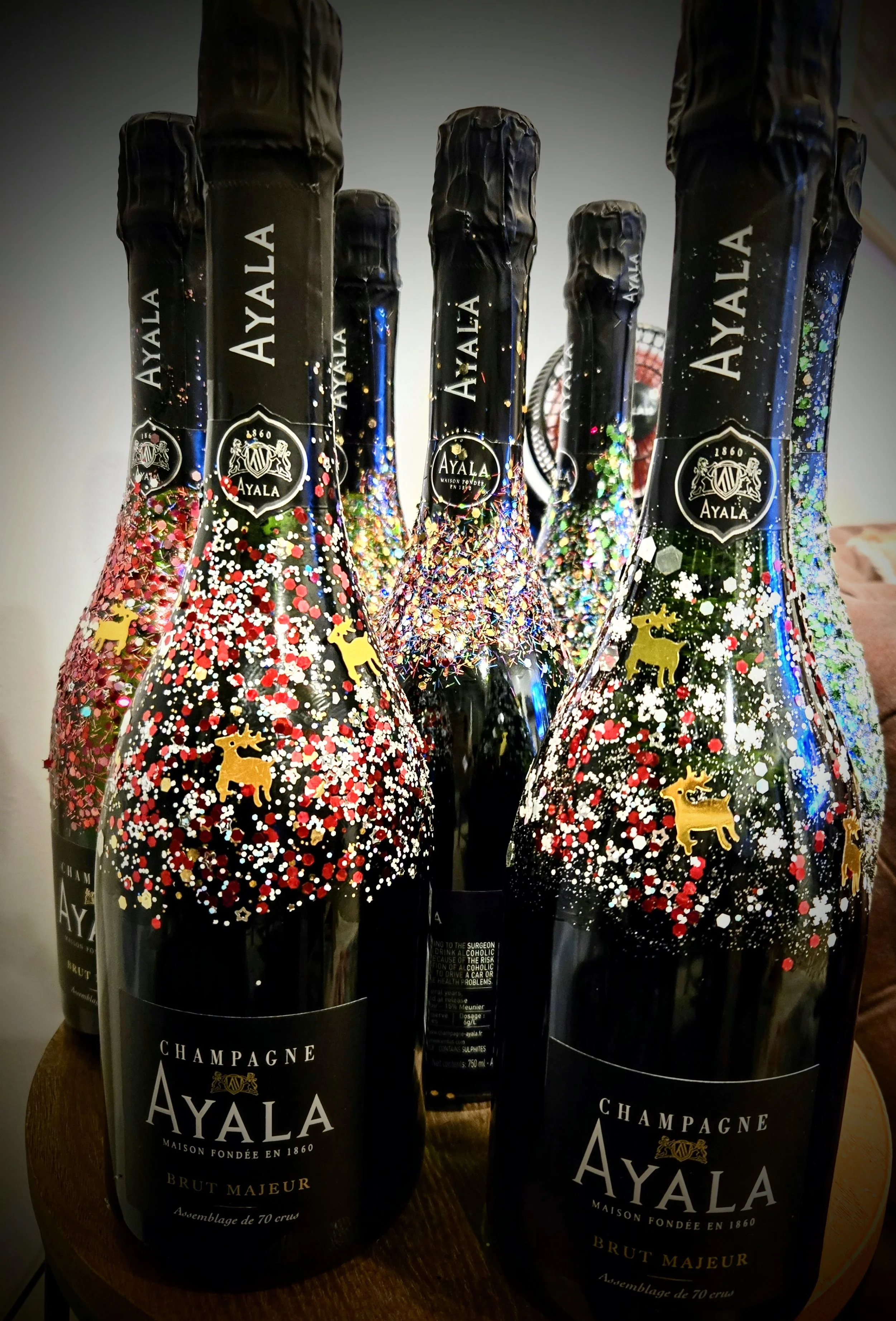 Champagne Bottles -hand Glittered.jpg