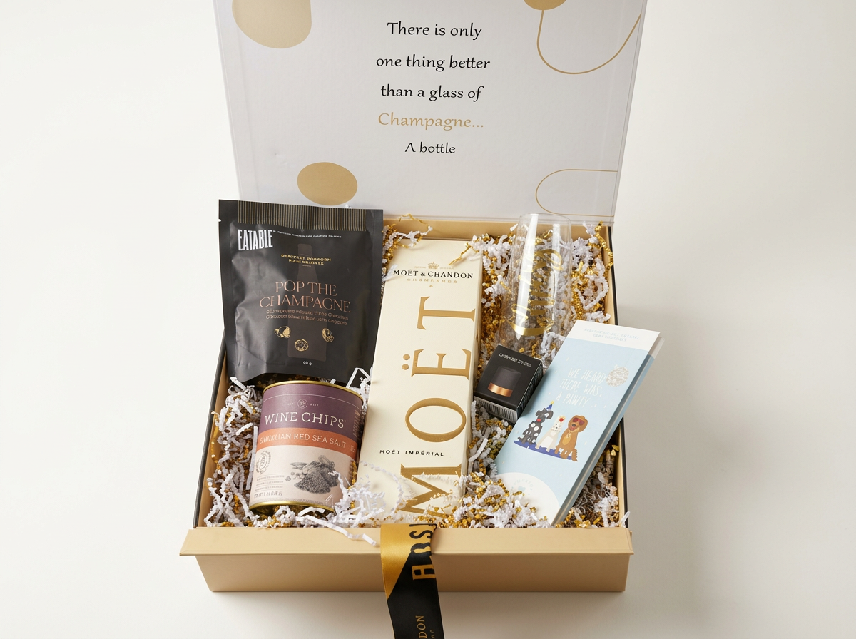 Moët and Chandon Brut with cheer glass for birthday inspirational gift.png